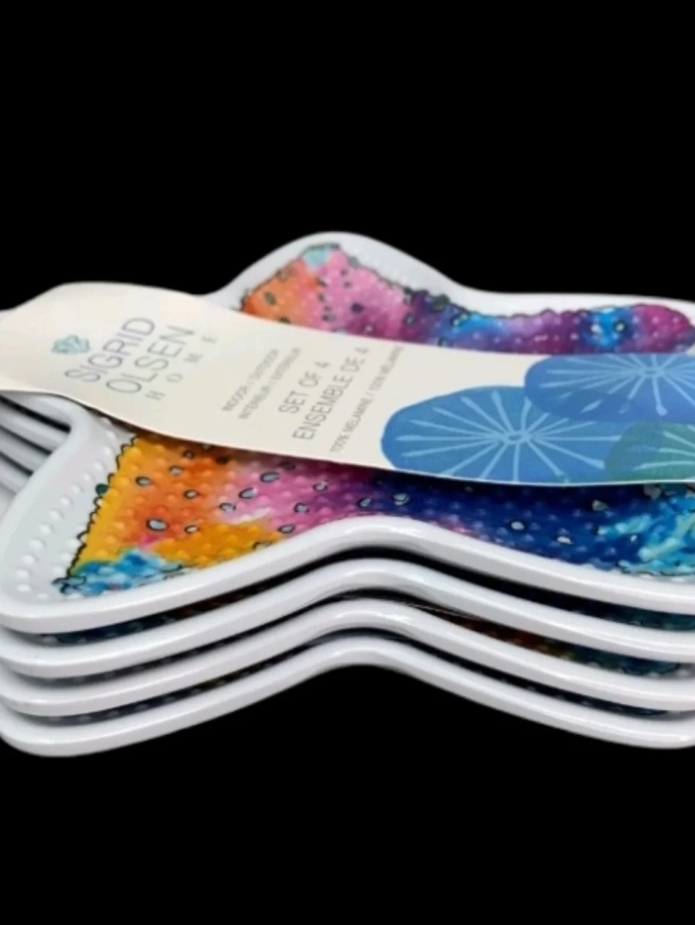 4pc Sigrid Olsen Starfish Melamine 6